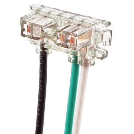 Recep Wiring Mod,125VAC,6in,Solid