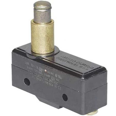 Snap Action Switch, Panel Mount, Plunger Actuator, SPDT, 15 A at 240 V AC Contact Rating
