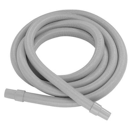 Vacuum Hose,1-1/2 In x 10 ft,Gray,Nylon