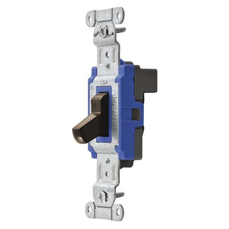 Wall Switch, 3-Way, 120/277V, 15A, Brn, Toggl