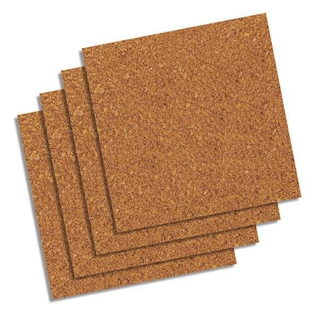 Bulletin Board Tiles,Natural,PK4