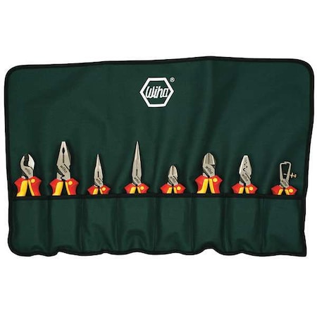 8 Piece Bi-Material Grip Plier Set Insulated Handle