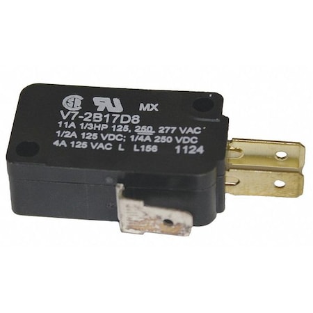 Miniature Snap Action Switch, Pin, Plunger Actuator, SPDT