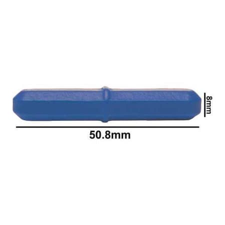SPINBAR,STIR BAR,PTFE,OCT, BLUE,2X5/16