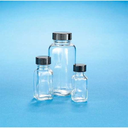 French Square Bottle, w/Cap,60mL,PK48