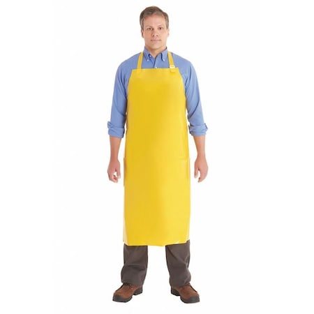 Bib Apron, Enduro 2000 Polyurethane, Yellow, 45 in, Universal
