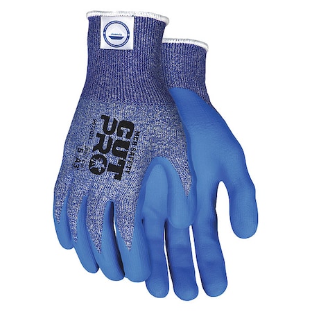 Cut Resistant Coated Gloves, Cut Level A3 ,Dipped ,Water-Based Polyurethane,Nitrile ,Smooth ,2XL
