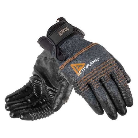 Cut-Resistant Coated Gloves, Cut Level A2 ,Dipped ,Nitrile ,Sandy ,S 1 PR