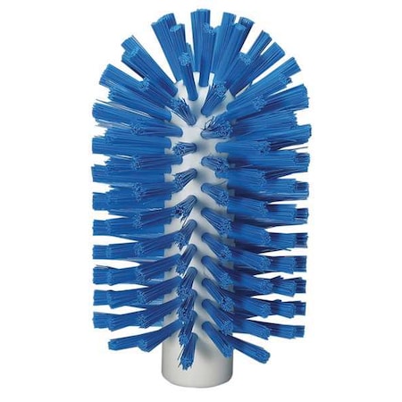 3-1/2" W Tube and Pipe Brush, Medium, Not Applicable L Handle, 5 3/4 in L Brush, Blue
