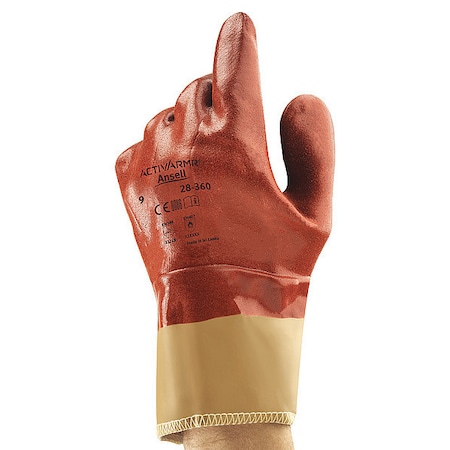 Cut Resistant Coated Gloves, Cut Level A2 ,Nitrile ,Smooth ,10 1 PR