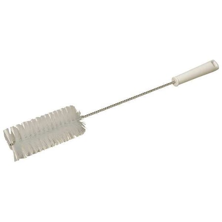 2 5/8 in W Tube and Valve Brush, Medium, 13 1/2 in L Handle, 5 51/64 in L Brush, White