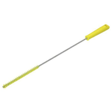 7/8 in W Tube and Valve Brush, Stiff, 14 in L Handle, 6 in L Brush, Yellow, 20 in L Overall
