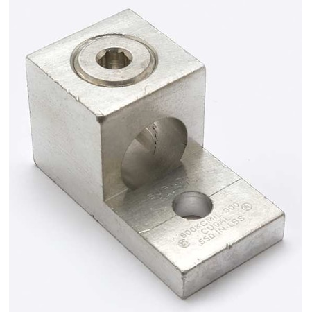 Mechanical Lug, 800 kcmil Max, 1 Conductor, 1 Hole, 1/2 in Stud, Aluminum