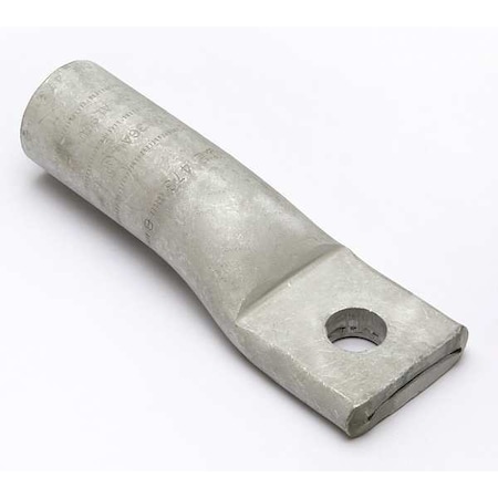 One-Hole Compression Lug, 350 kcmil Max, 1/2 in Stud, Standard Barrel, Aluminum, Brown