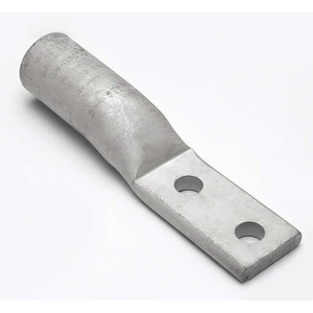 Two-Hole Compression Lug, 700 kcmil Max, 1/2 in Stud, Standard Barrel, Aluminum, Yellow
