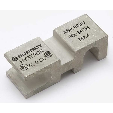 Mechanical Lug, 800 kcmil Max, 2 Hole, Not Applicable Stud, Aluminum, Copper