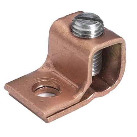 Mechanical Lug, 4 AWG Max, 1 Conductor, 1 Hole, #10 Stud, Copper