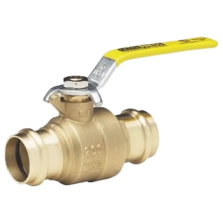 1-1/4" Press Brass Ball Valve Inline