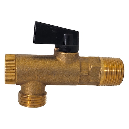 Brass Filter Ball Valve,Ang.,MNPT,1/4 In