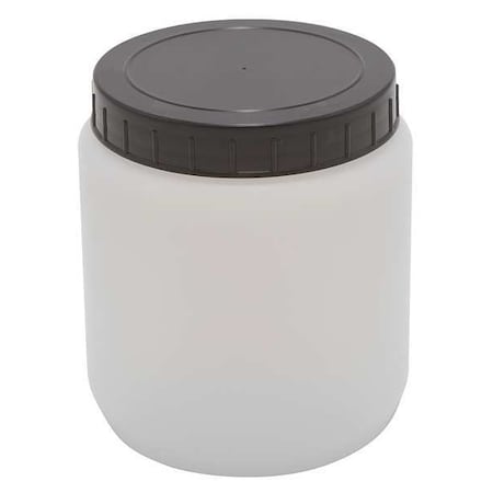 HDPE CYLNDRCL JAR W/CAP 1500ML,PK10