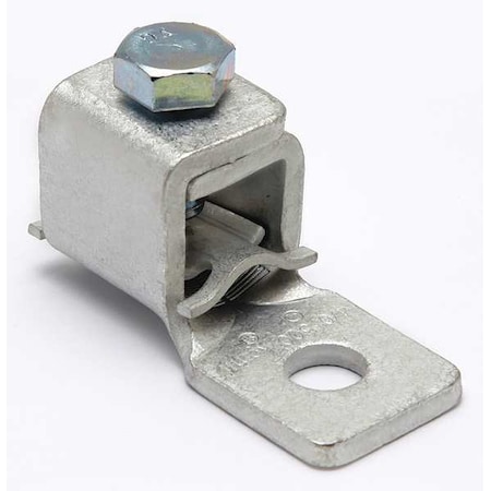 Mechanical Lug, 4/0 AWG Max, 1 Conductor, 1 Hole, 3/8 in Stud, Copper