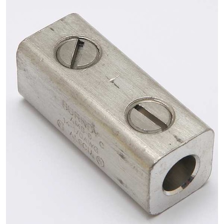 Mechanical Lug, 2 Conductor, 7/16 in Stud, Aluminum
