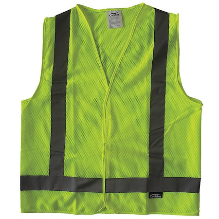 Safety Vest,Yellow/Green,M,Hook-and-Loop