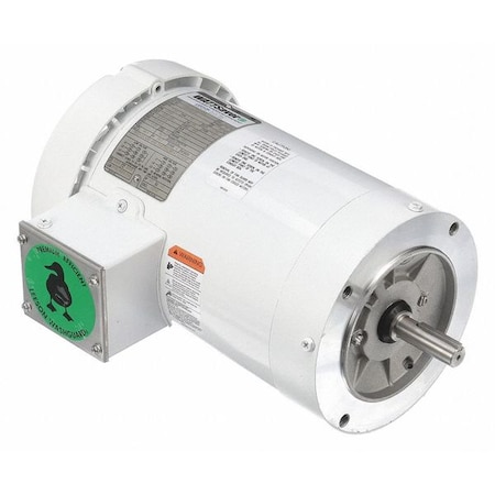 Washdown Motor,1-1/2HP,1-15/16in Shaft L