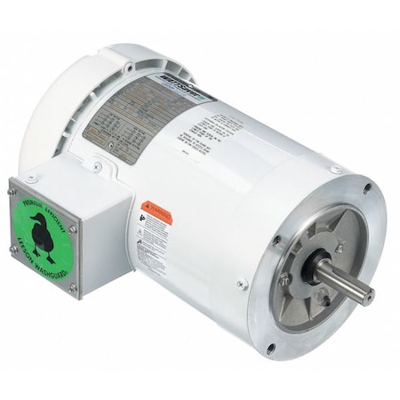 Washdown Motor,1HP,Face Mounting,60/50Hz