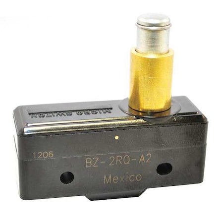 Miniature Snap Action Switch, Panel Mount, Plunger Actuator, SPDT, 15 A at 120 V AC Contact Rating