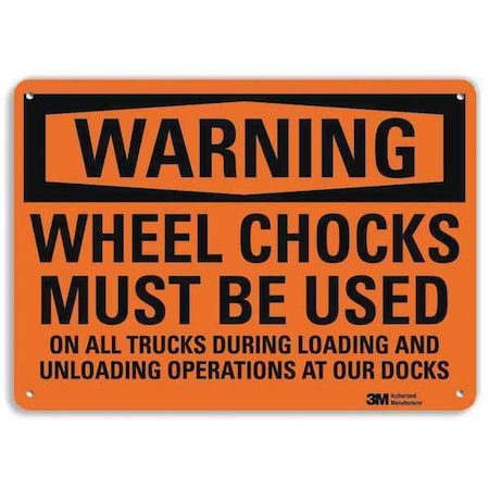 Warning Sign, 10 in H, 14 in W, Plastic, Horizontal Rectangle, English, U6-1278-NP_14X10