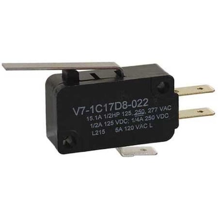 Miniature Snap Action Switch, Lever, Long Actuator, SPDT