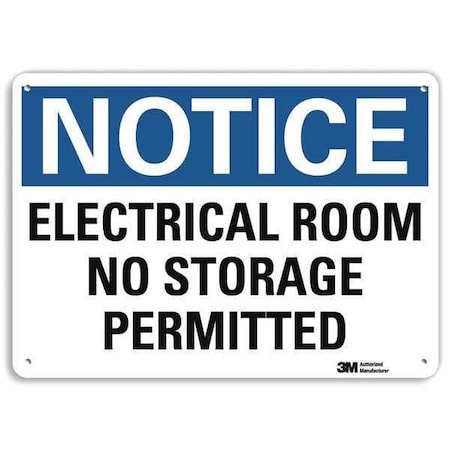 Plastic Notice Sign,4 Holes,14"x10", U5-1170-NP_14X10