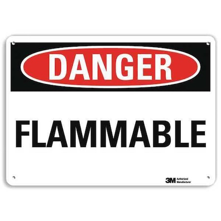 Danger Sign, 10 in H, 14 in W, Plastic, Horizontal Rectangle, English, U3-1471-NP_14X10