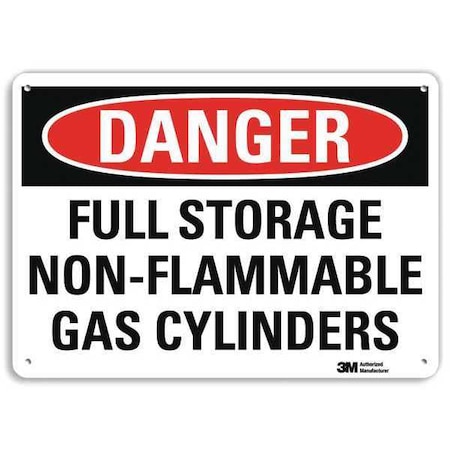 Danger Sign, 10 in H, 14 in W, Plastic, Horizontal Rectangle, English, U3-1523-NP_14X10