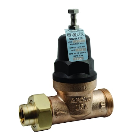Water Pressure Reducing Valve,1/2 In.