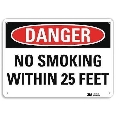 Danger Sign, 10" H, 14 in W, Plastic, Horizontal Rectangle, English, U3-1862-NP_14X10