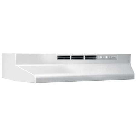 Hood, Duct Free, 24 In, White