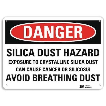 Danger Sign, 10 in H, 14 in W, Plastic, Horizontal Rectangle, English, U3-1980-NP_14X10