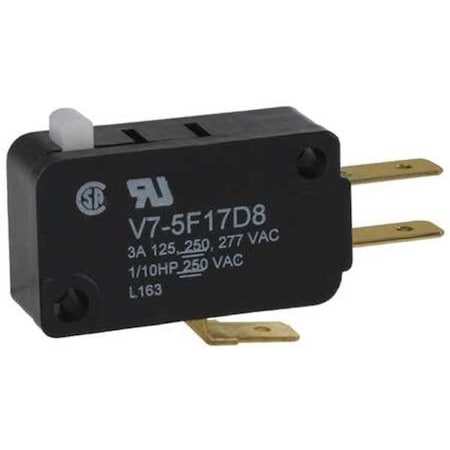 Snap Action Switch - V7 Series, SPDT, Pin Plunger, 3A, Miniature