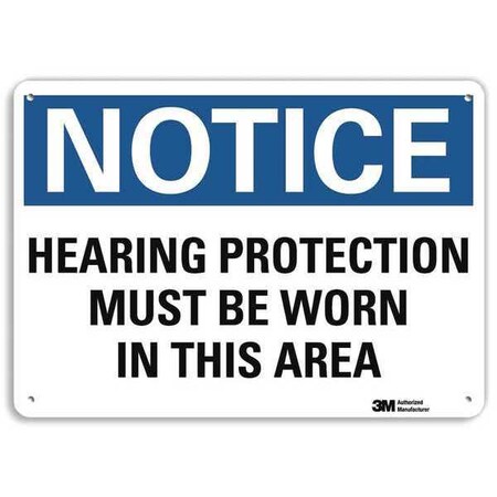 Plastic Notice Sign,4 Holes,10"x7", U5-1265-NP_10X7