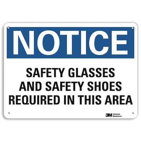 Plastic Notice Sign,4 Holes,10"x7", U5-1495-NP_10X7