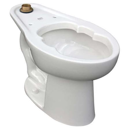 Toilet Bowl, 1.1 to 1.6 gpf, Flush Valve, Floor Mount, Elongated, White