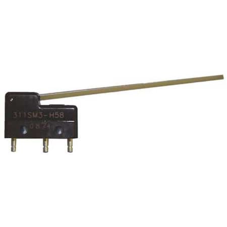 Miniature Snap Action Switch, Lever Actuator, SPDT, 5 A at 240 V AC Contact Rating