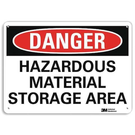 Danger Sign, 7 in H, 10 in W, Plastic, Vertical Rectangle, English, U3-1572-NP_10X7