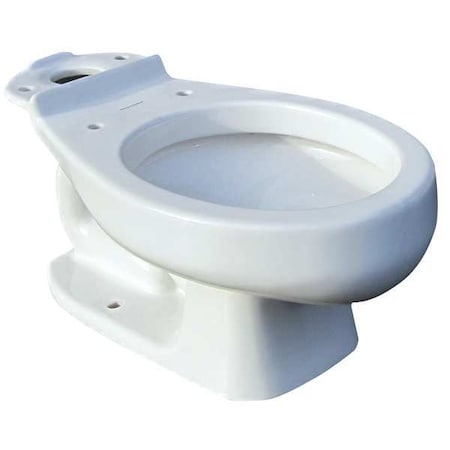 Toilet Bowl, 1.28 gpf, Gravity Fed, Floor Mount, Round, White