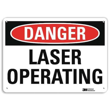 Danger Sign, 7 in H, 10 in W, Plastic, Vertical Rectangle, U3-1739-NP_10X7