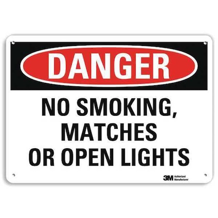 Danger Sign, 7" H, 10" W, Plastic, Vertical Rectangle, English, U3-1866-NP_10X7