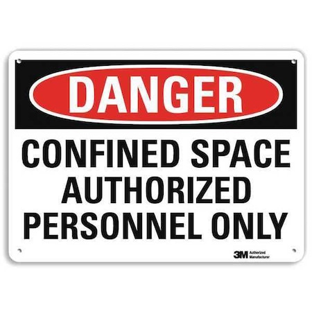 Plastic Danger Sign,4 Holes,10"x7", U1-1020-NP_10X7