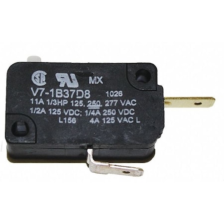 Miniature Snap Action Switch, Pin, Plunger Actuator, 1NC